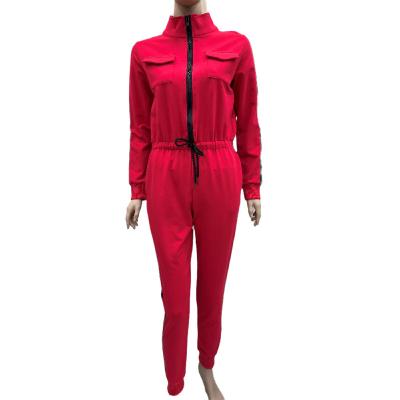 China Women's High Quality Rib Knit Long Sleeve Casual Tracksuit Anti-pilling Tops And Pants One Pieces Sets for sale