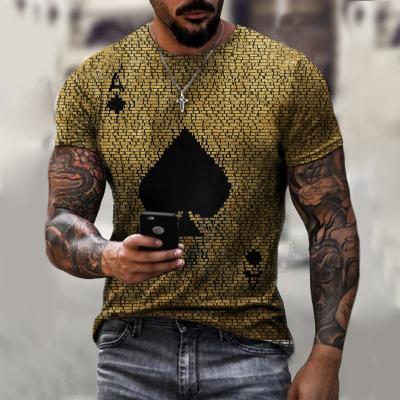 China Viable Hot Sale High Quality Casual Fashion Printing Men's Sleeve Sportswear T-Shirt for sale