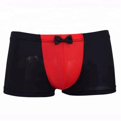 China New men's breathable ice silk underwear gentleman's bow tie men's sexy underwear for sale