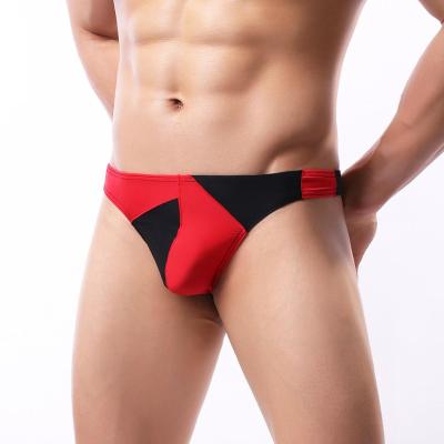 China Antibacterial men's sexy thongs spot ultra-thin running colorful underwear for sale