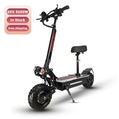 China US EU warehouse 80km/h unisex two wheel 5600w 60v 50ah 27ah motor dual off road electric scooters 1000w for sale