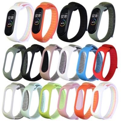 China Soprt Factory Wholesale Nylon MI Band 3 4 Silicone Xiao Mi Watch Band 5 6 for sale