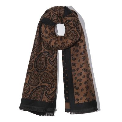 China Custom Shawl Polyester 2021 Thick Warm Pashmina Scarf Cashmere Covering High Quality Warm Winter Long For Women for sale