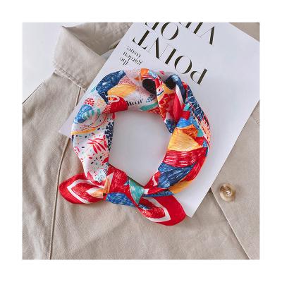 China High Quality Square Printing Silk Square Scarf With Dual Function Apply To Four Seasons for sale