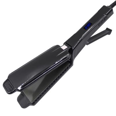 China Household Goods Using Low Price Temperature Adjustable Wide Flat Flat Iron Ceramic Flat Hair Straigtener for sale