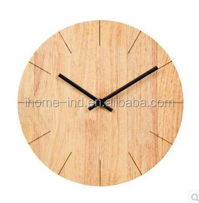 China Home Decor Crafts Wood Wall Clocks CREATIVE Cheap Wood 12 Inch Wall Clock. of diameter for sale