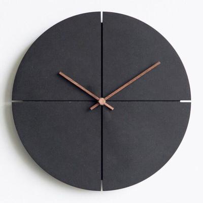 China Large Simple Wooden Creative Home Clock Office Relojes Wall Clocks Decor Large MDF Wall Clock Fancy Unique Wood Living Room Art CREATIVE for sale