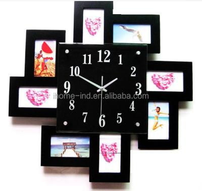 China 2021 New Products Creative Photo Frame Digital Wall Clock Home Decor Decorative Large Wall Clocks for sale