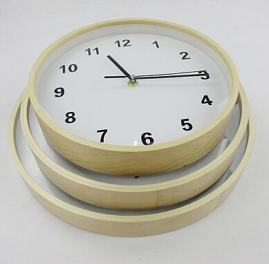 China Fashion Wall Clock CREATIVE Wood Frame Decorative Large Wall Mounted Clock for sale