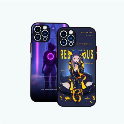 China Arrival Call LED Glass Blinking Shockproof Glowing Glowing Phone Case For Iphone 13 12 11 for sale