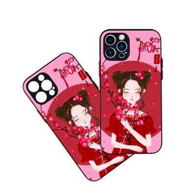 China Custom fashion embossed sublimation cellphone personalized shockproof sale painting case for sale