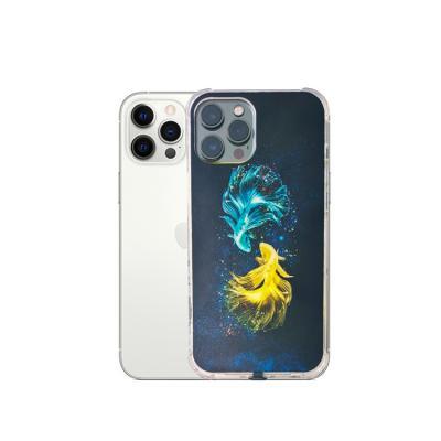 China Anti-fall manufacturers selling creative good luck koi call flash anti drop cell phone case for sale