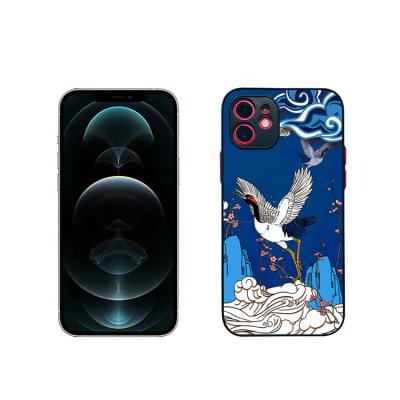 China Hot Selling Anti-Fall TPU Edge Soft Shock Absorption Relief Painted Mobile Phone Case for sale