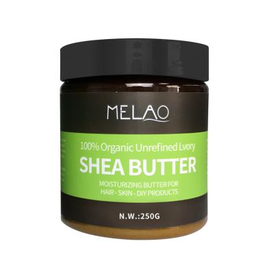 China Breast Enhancers MELAO Private Label Nature Raw Materials Shea Butter Body Lotion 100% Unrefined Bulk for sale