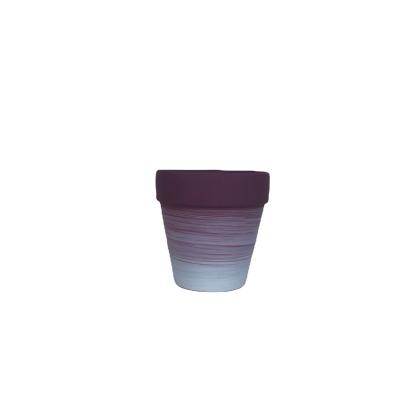 China Nordic creative minimalist ceramic color indoor and outdoor clay with porous clay succulent planter for sale