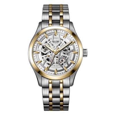 China Automatic Date Luxury Men's Mechanical Watch Relojes Hombre With Skeleton Series 3D Metal Bolt Dial for sale