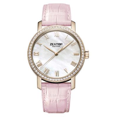 China Multiple Time Zone Wrist Watch Diamond Female Quartz Watch For Western Girls for sale