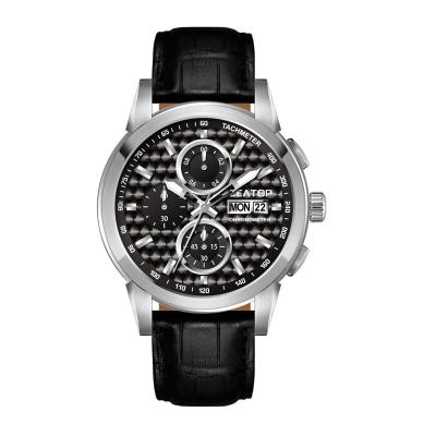 China Multifunctional Chronograph Stainless Steel Men Watch Chronograph for sale