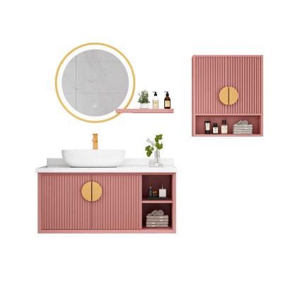 China Moistureproof Cabinet Sink Basin Bathroom Vanity Set Large Space Advanced Easy Installation Moistureproof for sale