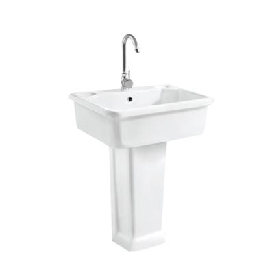 China Oversized Ceramic Countertop Modern Basin Toilet Sink Square for sale