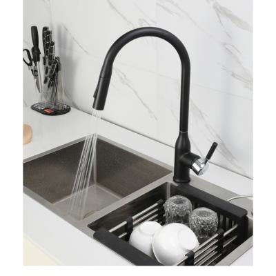 China Hot Selling Good Quality New Arrivals Electric Faucets Modern Kitchen Faucet Pull Out Black for sale