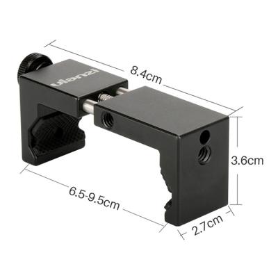 China 4.5-6.5inch Socket Ulanzi ST-02S Aluminum Tripod Mount Clip Mobile Phone Holder for sale