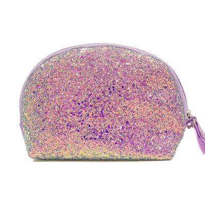 China Fashion Sequin Glitter Makeup Bag Cosmetic Purse Pouch For Travel Shiny Luxury Makeup Bag for sale