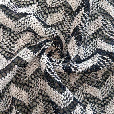 China Other warp knit fabrics swimwear mesh jacquard thin warp jacquard fabric for sale