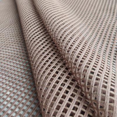 China 2019 Anti-Static Fabric Polyester Springs Large Holes Deform Mesh Fabric Mesh Knitted Garment Fabric for sale