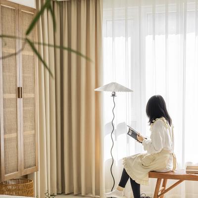 China Blackout Solid Color European And American Style Blackout Window Drapes Curtain Fabric For Hotel for sale