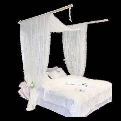 China Modern Comfortable Ornate Bed Curtain Simple White Bedroom For Bedroom for sale