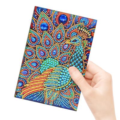 China New Classical/Post-modern Notebook with Diamond Painting Cover DIY Special Shaped Diamond Painting Diary Book 50 Pages A5 Office Notebook for Birthdays or for sale