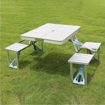 China Modern Quick Pick Camping Furniture Folding Table And Stool Set for sale