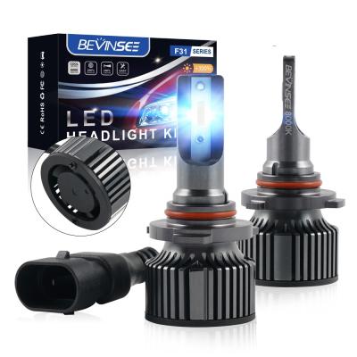 China Bevinsee 2x 9005 HB3 H10 9145 9140 8000K 6000LM HB3 Beam Foglamp Car Led High Low Lamp Bulb (9005) for sale