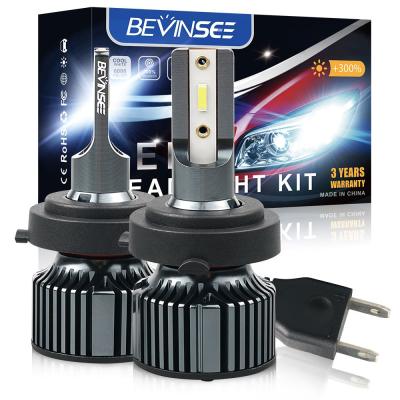 China Bevinsee 2x H7 Car 10000Lm Conversion Kit LED Light Headlight Bulb + Low Adapter Beam For Kia Forte 2017-2019 H7 for sale