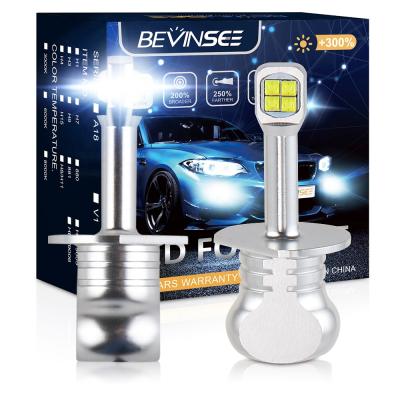 China Bevinsee 2x H1 80W 6000K DRL 1995-2000 H1 White Bulbs Kit For Hyundai Excel Sonata for sale