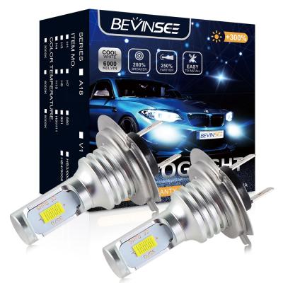 China Aviation Profile Bevinsee 2x H7 6500K Aluminum White Fog Light Led 100W Car Foglight Bulbs For Audi A6 Quattro 2005-2008 for sale