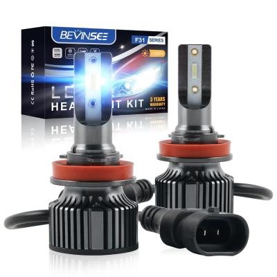 China Bevinsee 2x H8 H9 H11 8000K LED Ice Blue Lamp Bulbs Fog Driving Lights For Honda CR-Z 2011-2016 H11 for sale