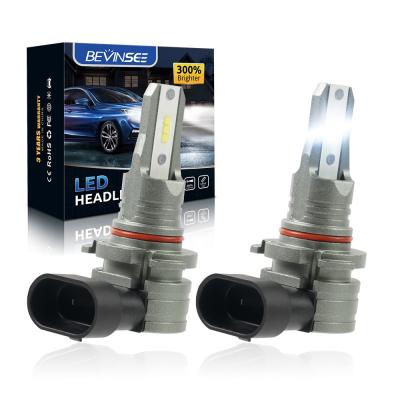 China 6063 Aviation Bevinsee Aluminum 2x 9005 HB3 12v 50W Auto Led Headlights Kit High Low Beam Car Fog Light 8000LM Bulbs for sale