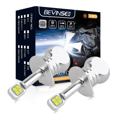 China Bevinsee 2x H1 Bulbs Low Beam Lamp 1500LM White LED Lights Motorcycle Headlight For Aprilia Tuono 125 2004-2005 H1 for sale