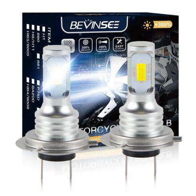 China Aluminum & High Temperature Resistant White Quartz Tube Bevinsee 2X H4 9003 100W LED Motorcycle Headlight Bulbs For Can-Am DS450 2008-2012 2013 2014 2015 for sale