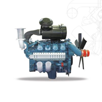 China 12 Cylinders Daewoo 555KW Water Cooled Diesel Engine 12DWV-695 for sale