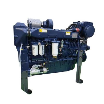 China Chinese Weichai WD12C stationary water cooled turbo brand boat pump power diesel marine engine for sale