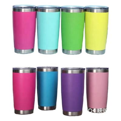 China Wholesale 20oz Mug Beer Tumbler Cups Stainless Steel Disposable Insulated Vacuum Wine Tumbler for sale