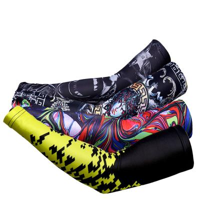 China Breathable Custom Arm Sleeving UV Protection Moisture Wicking Breathable Cooling Printed Arm Guards For Outdoor for sale