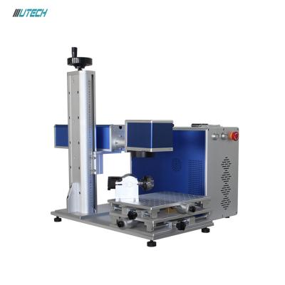 China Portable Laser Marking 200*200mm Size Mini Fiber 20w Marking Working Fiber Laser Marking Machine for sale