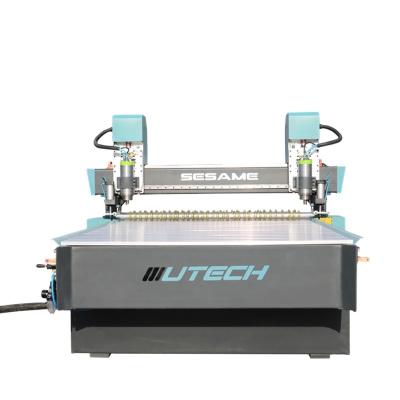 China Double Head Hotels CNC Milling Machine For Metal Art Crafts Wood CNC Router for sale