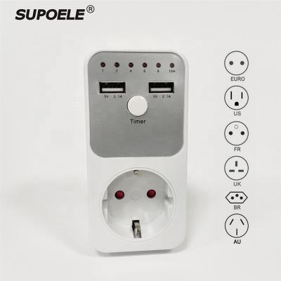 China Electronic Timer Switch Count Down Timer Switch 230V EU Plug In 230V 50Hz Kitchen Timer Countdown Time Swtich Setting With Dual USB Output for sale