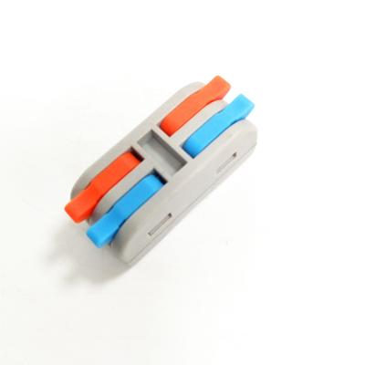 China PC Colored Levers 2 In 2 Out Wire Quick Connector TB Push Type For 32A 0.08~ 4mm2 Cable Junction for sale