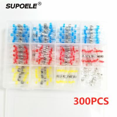 China 300PCS/Box Power Heat Shrink Solder Joint Wire Splice Butt Connector SST Series Connector Waterproof TB Kit for sale